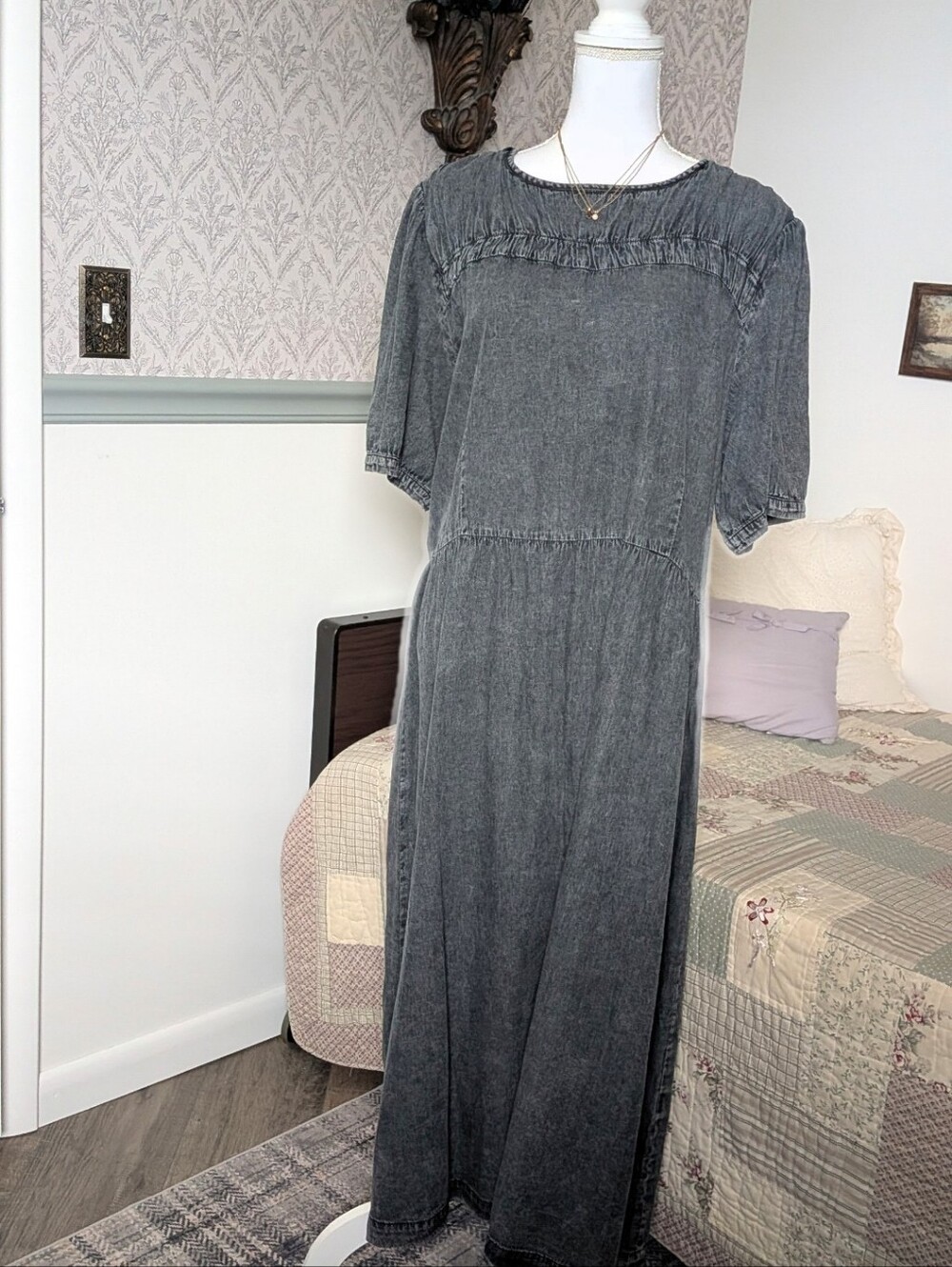 Neuflora And The Why 3X NWT Denim Dress Clara Style Modest Maxi